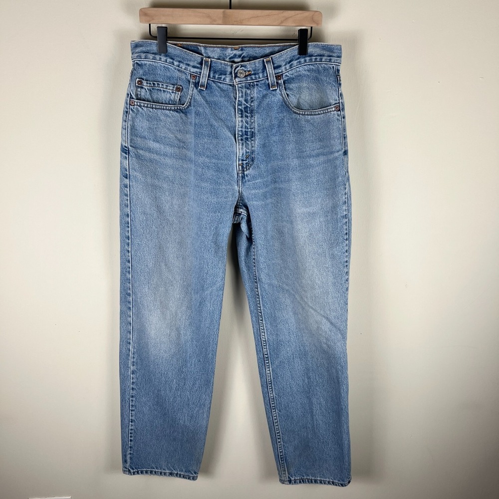 Vintage Levi's 901 Relaxed Straight Leg Jeans 34x30 Waist 33" Inseam‎ 30"